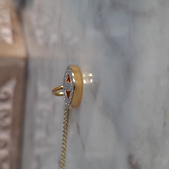 Monica Vinader Alphabet Evil Eye diamond necklace - Picture 12 of 15